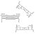 Kit 10 Grampo Moldura Friso Teto Mitsubishi Asx 2013/2021 - Imagem 2