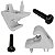 2 Presilha Suporte Quebra Sol Toyota Hilux 2004/2015 - Imagem 4
