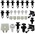 26 Pcs Presilha Parachoque Dianteiro Toyota Corolla  2015/2019 - Imagem 1