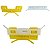 Kit 3 Grampo Moldura Friso Teto Honda Civic 2007/2011 - Imagem 2