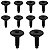 10 Parafuso M6 Fixador Parachoque Fiat 500 2010/2018 - Imagem 3