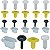 Kit 24 Grampo Moldura Paralama Traseiro Fiat Strada 2008/2012 - Imagem 3