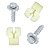10 Parafuso Bucha Farol C/ Arruela Travante GM Omega 1993/1998 - Imagem 2
