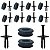 Kit 20 Pcs Presilha Parachoque Chevrolet GM Corsa 2002/2012 - Imagem 1