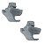 2 Grampo Suporte Quebra Sol Honda Civic 1996/2011 - Imagem 1