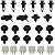 Kit 26 Presilha Parachoque Toyota Etios 2012/2020 - Imagem 1