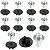 20 Pcs Bucha Parafuso Farol Lanterna Chevrolet GM Agile 2010/2014 - Imagem 1