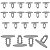 Kit 20 Presilha Grampo Forro Teto Fiat Marea 1999/2007 - Imagem 1