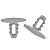 Kit 20 Presilha Grampo Forro Teto Fiat Novo Uno 2010/2012 - Imagem 2