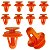 10 Presilha Grampo Forro Porta Toyota Hilux 1990/2005 - Imagem 3