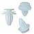 Kit 10 Grampo Presilha Forro Porta Chevrolet GM Trailblazer 2012/2020 - Imagem 2