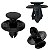 Kit 10 Presilha Grampo Defletor Inferior Mitsubishi Lancer 2014/2020 - Imagem 2