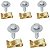 5 Parafuso + 5 Porca Parabarro Parachoque Chevrolet GM Prisma 2007/2012 - Imagem 3