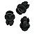 Kit 5 Presilha Tampa Duto Admissão Ar Honda Civic 2012/2016 - Imagem 2