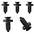 5 Presilha Defletor Protetor Inferior Honda Civic 2001/2005 - Imagem 1