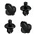 Kit 20 Grampo Presilha Parachoque Chevrolet GM Omega 1993/2009 - Imagem 4