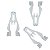 10 Grampo V Painel Honda CG Titan 150 2014/2015 - Imagem 4