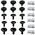 21 Pcs Presilha Parafuso Parachoque Volkswagen Saveiro 2009/2013 - Imagem 1
