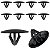 10 Grampo Presilha Forro Manta Capo Hyundai Grand I10 2011/2020 - Imagem 1