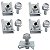 5 Parafuso + 5 Porca Protetor Carter Volkswagen New Beetle 2000/2010 - Imagem 1