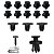 Kit 16 Pcs Grampo Presilha Parabarro Honda City 2015/2018 - Imagem 3