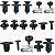 Kit 19 Pcs Presilha Parabarro Dianteiro Honda City 2013/2014 - Imagem 1