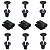 15 Pcs Presilha Parabarro Dianteiro Volkswagen Saveiro 1997/2004 - Imagem 1