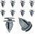 Kit 10 Pcs Grampo Spoiler Lateral Fiat Bravo 2011/2016 - Imagem 3