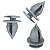 Kit 10 Pcs Grampo Spoiler Lateral Fiat Toro 2017/2020 - Imagem 4