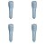 Kit 4 Pino Trava Porta Volkswagen Parati 2000/2014 Cinza - Imagem 1
