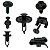 Kit 25 Pcs Grampo Parachoque Toyota Hilux 2011/2015 - Imagem 2