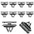 10 Presilha Grampo Friso Lateral Chevrolet GM Camaro 2010/2019 - Imagem 3