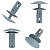 Kit 10 Presilha Grampo Forracao Forro Volkswagen Pointer 1991/1994 - Imagem 4