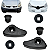 2 Manopla Inclinador Reguladora Banco Renault Clio 1999/2016 - Preto - Imagem 1