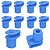 Kit 10 Grampo Presilha Parachoque Chevrolet GM Cruze 2011/2020 - Imagem 1