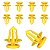 Kit 10 Grampo Presilha Forro Porta Chevrolet GM Tracker 2014/2020 - Imagem 3