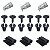 Kit Grampo Moldura Parabarro Dianteiro Volkswagen Saveiro 2005/2012 - Imagem 1