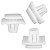 Grampo Presilha 11X9,2X9,2X19,4X13,1mm - Imagem 2