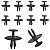 10 Presilha Grampo Parachoque Peugeot 206 1998/2007 - Imagem 1