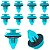 Kit 10 Grampo Forro Porta Dianteira Toyota Prado 2002/2002 - Imagem 3