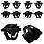 10 Pcs Presilha Friso Lateral Porta Hyundai Elantra 2010/2019 - Imagem 1