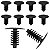 Kit 10 Grampo Presilha Teto Chery QQ 2011/2022 - Imagem 3
