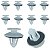 10 Grampo Presilha Coluna Interna B Para Mercedes Smart Fortwo 2004/2015 - Imagem 3