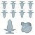 10 Grampo Presilha Parachoque Para Land Rover Discovery 2 1998/2004 - Imagem 3