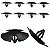 Kit 10 Grampo Presilha Manta Capo P/ Dodge Charger 2011/2019 - Imagem 3
