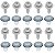 10 Bucha + 10 Grampo Parachoque Mitsubishi Space Wagon 1993/2004 - Imagem 3