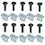 10 Bucha + 10 Parafuso Moldura Externa Renault Clio 1998/2016 - Imagem 1