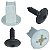 10 Bucha + 10 Parafuso Parachoque Citroen C3 2004/2012 - Imagem 2