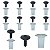 10 Bucha + 10 Parafuso Parachoque Citroen C3 2004/2012 - Imagem 1