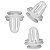 10 Grampo Presilha Forro Porta Mitsubishi L200 1996/2004 - Imagem 2